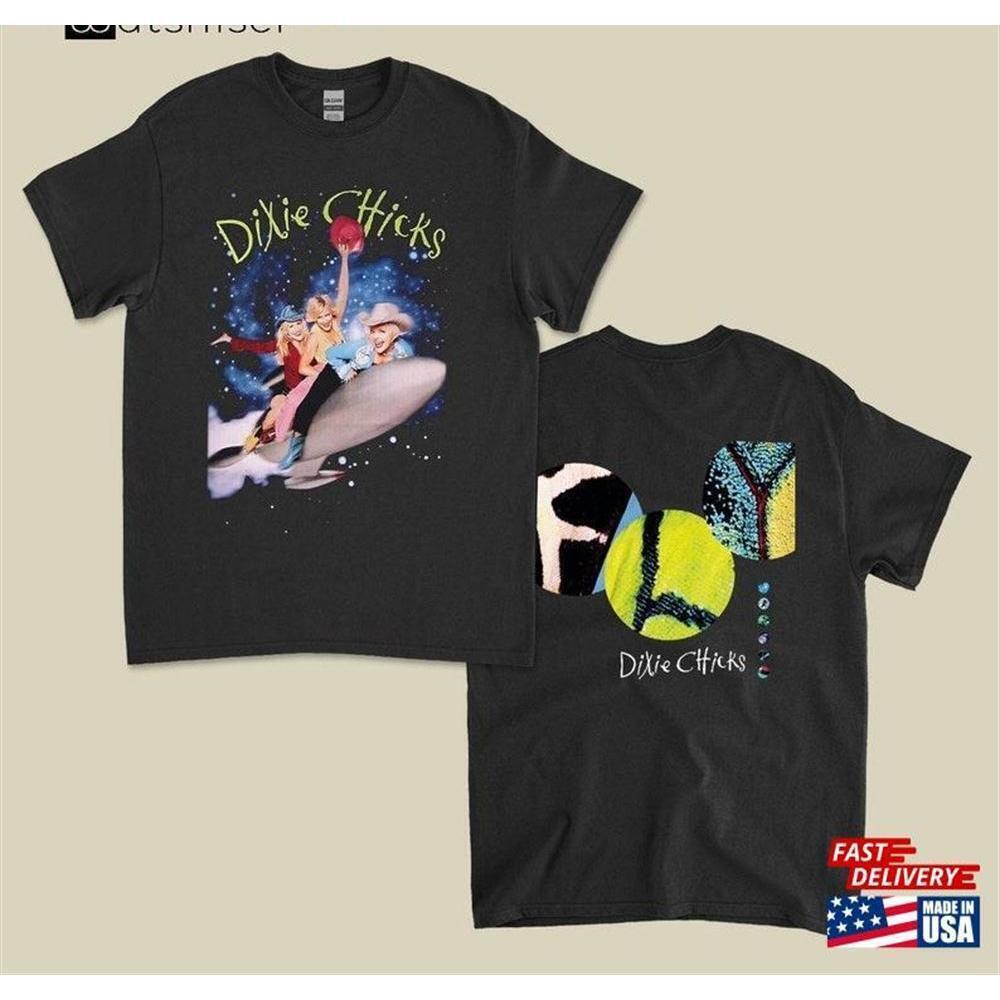 Vtg Chicks Dixie Tshirt Tour Concert Gift For Fan Unisex Tee 2 Sided